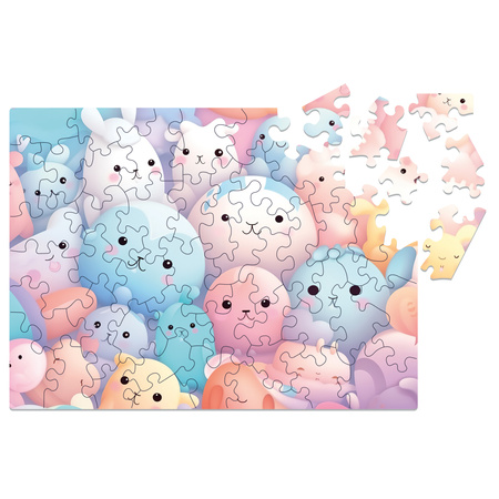 Drewniane puzzle MilliWOOD Dream Team - Happy Bubbles, 50 elementów |