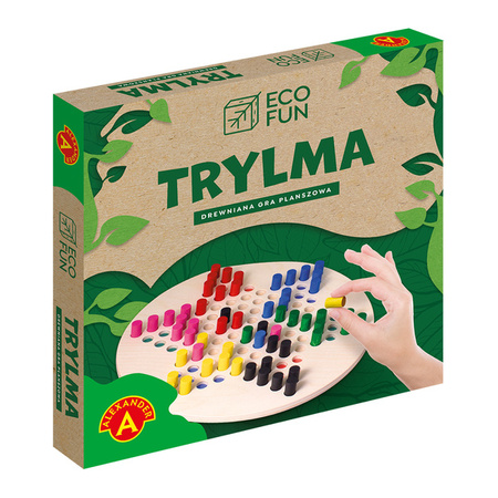 Trylma ECO FUN - chińskie warcaby na planszy w gwieździe sześcioramiennej