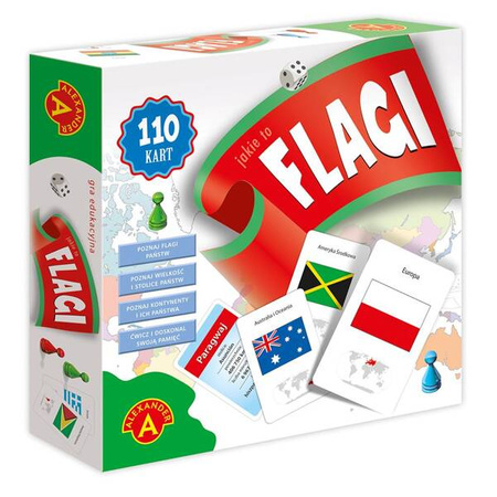Jakie to Flagi? - edukacyjna gra planszowa Alexander