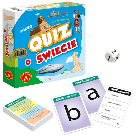 Mikro QUIZ o Świecie - gra edukacyjna kieszonkowa Alexander (Alexander,