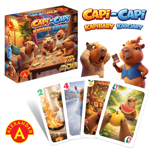 Capi-Capi Kapibary Karciary - gra Alexander (3-6 graczy, 6+)