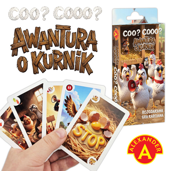 Coo? Cooo? Awantura o Kurnik - gra kieszonkowa Alexander | Kury