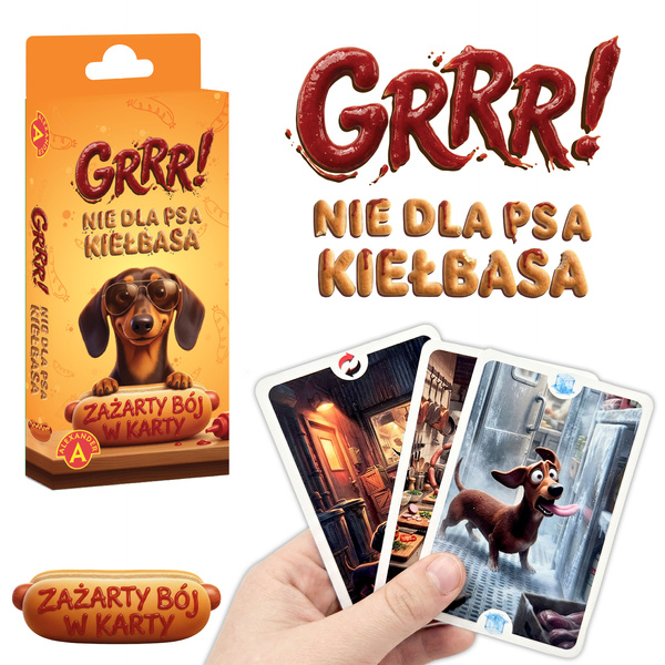 GRRR! Nie dla Psa Kiełbasa - kieszonkowa gra karciana edycja limitowana
