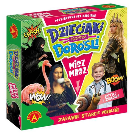 Dzieciaki kontra Dorośli - Misz Masz, gra planszowa Alexander