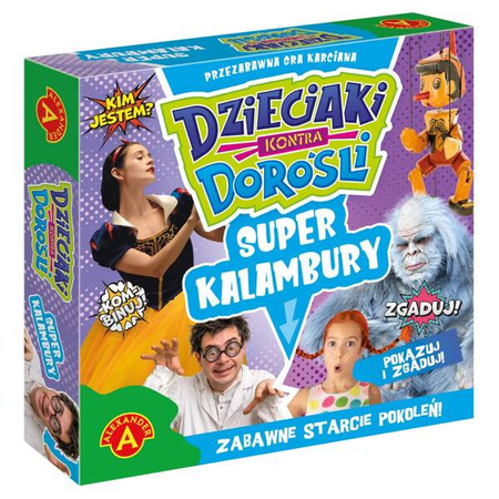 Dzieciaki kontra Dorośli: Super Kalambury - gra karciana Alexandra