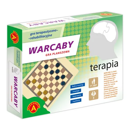 Terapia - Warcaby drewniane pionki Alexander (seria Terapia)