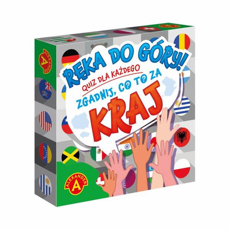 Quiz „Ręka do góry! - Kraj” - gra planszowa Alexander dla 2 osób