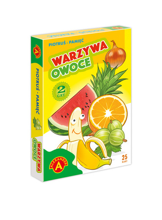 Karty Piotruś - Warzywa i Owoce - Alexander (2612)