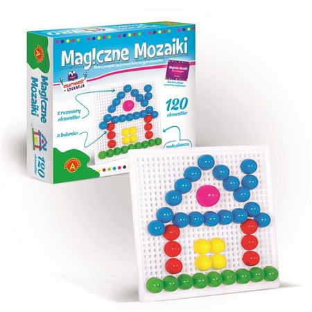 Magiczne Mozaiki 120 - wpinanki edukacyjne Alexander