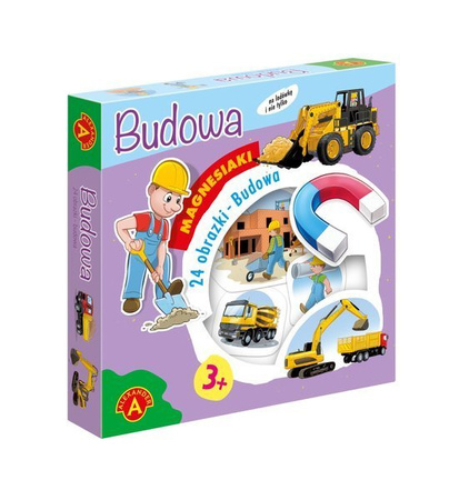 Magnesiaki Budowa - zestaw obrazków z magnesem Alexander