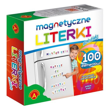 Magnetyczne Literki na Lodówkę - Alexander (zestaw do układania wyrazów)