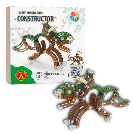 Mały Konstruktor - Dinozaury: Triceratops (Alexander, 3101)
