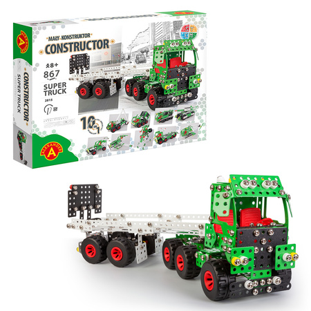 Mały Konstruktor - Constructor Pro-Super Truck (10 in 1) - Alexander