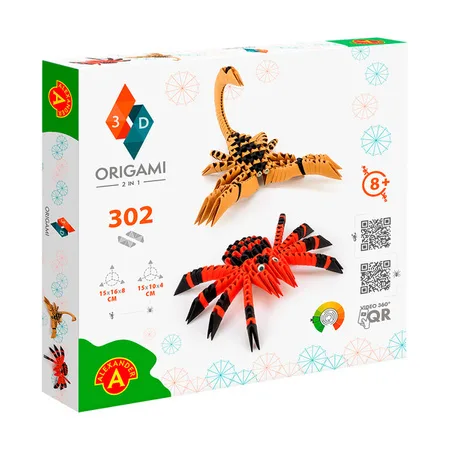 Origami 3D-2w1 Pająk, Skorpion - Origami 3D (Alexander)