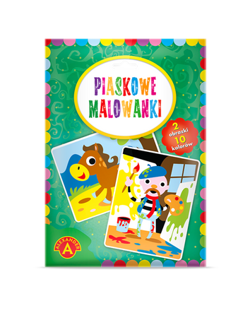 Piaskowe Malowanki - Malarz i Konik, zestaw do malowania piaskiem