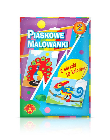 Piaskowe Malowanki - Kameleon, Paw - Alexander