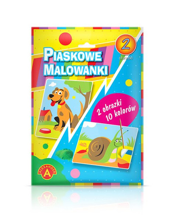 Piaskowe Malowanki - Pies i Ślimak - Alexander