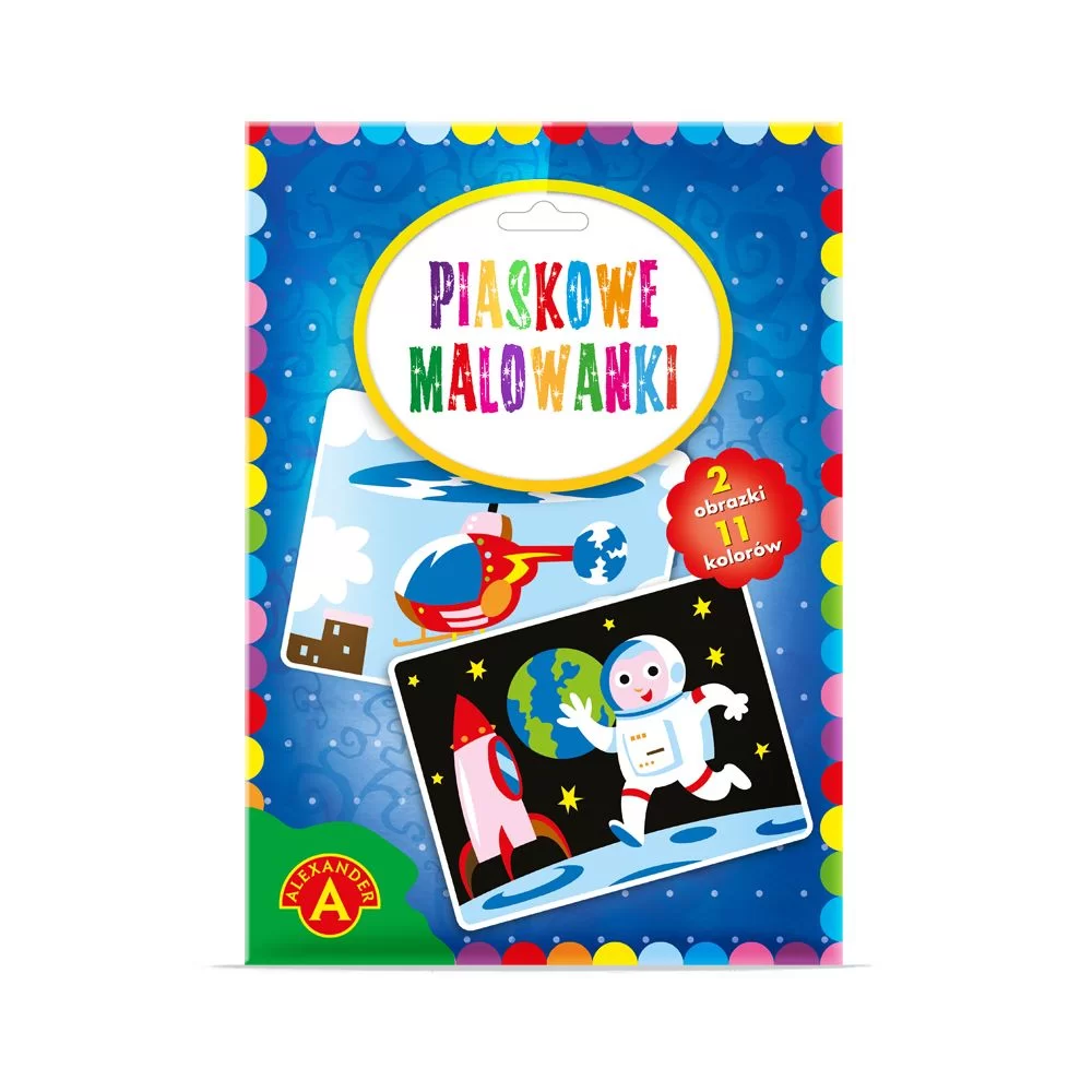 Piaskowe malowanki Astronauta i Helikopter - Alexander (2091)