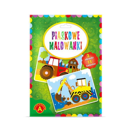 Piaskowe Malowanki Koparka, Traktor - Alexander