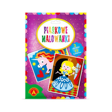 Piaskowe Malowanki Księżniczka, Jednorożec - Alexander