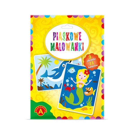 Piaskowe malowanki Syrenka i Delfin - zestaw artystyczny Alexander (2092)