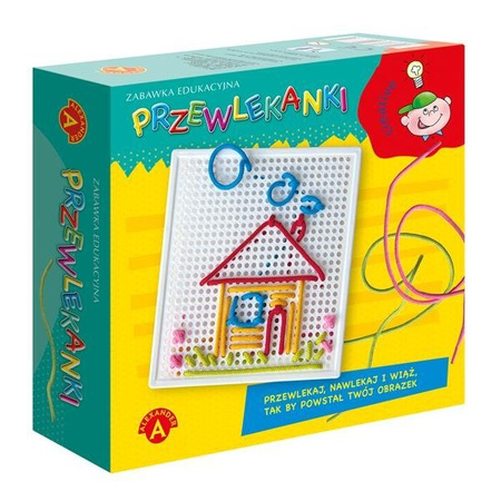 Przewlekanki Alexander - zestaw edukacyjny do nawlekania kolorowych linek