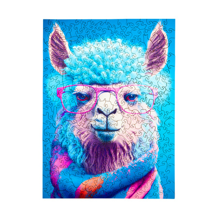Puzzle drewniane Cold is cool - Alpaka Krystyna, 316 el. (MilliWOOD)