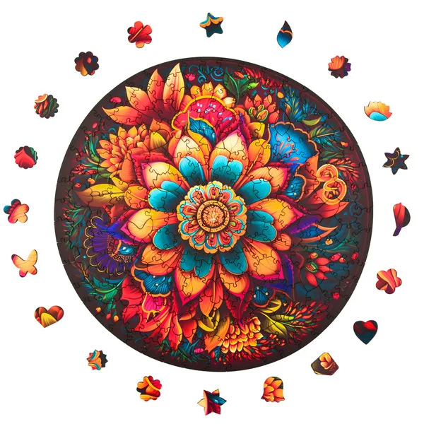 Puzzle drewniane Peace & Harmony - Kwiaty (MilliWOOD) 206 el.