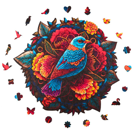 Puzzle drewniane Peace and harmony - Ptak - 206 elementów, Alexander