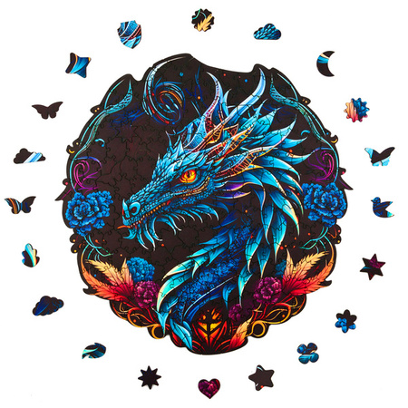 Puzzle drewniane Peace & Harmony - Smok - 206 elementów