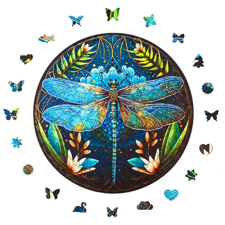 Puzzle drewniane Peace & Harmony - Ważka - Alexander