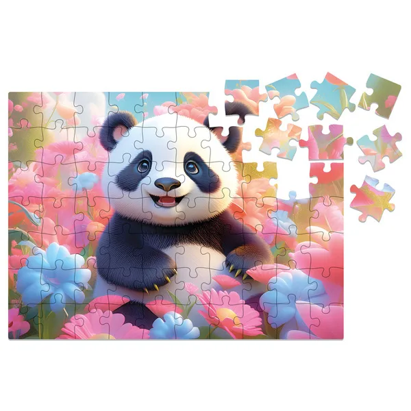 Puzzle drewniane Yippee cutie - Panda 70 elementów MilliWOOD (Alexander)