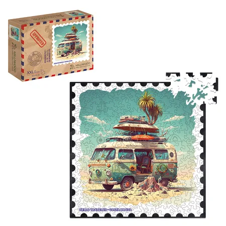 MilliWOOD Hello Traveler - Costa Brava (Puzzle drewniane, 250 el.)