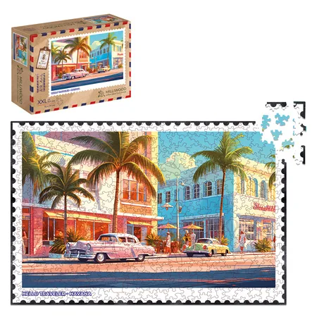 Hello Traveler Havana - puzzle drewniane MilliWOOD 500 el. (51×34 cm) |