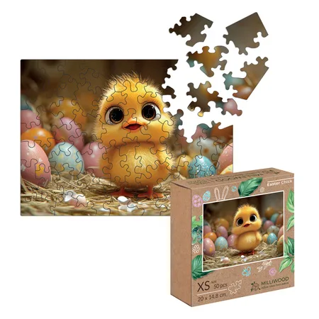 Puzzle drewniane - Wielkanocny Kurczaczek