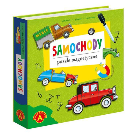 Puzzle magnetyczne - Układanka Samochody - Alexander
