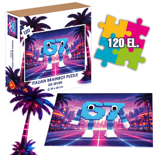 Puzzle tradycyjne Brainrot Six Seven „67” - Alexander