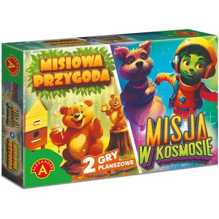 RODZINNA GRA PLANSZOWA - MISIOWA PRZYGODA + MISJA W KOSMOSIE (Alexander)