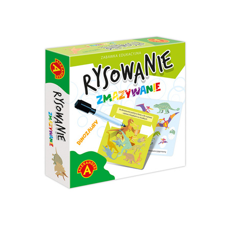 RYSOWANIE ZMAZYWANIE - DINOZAURY (Alexander)