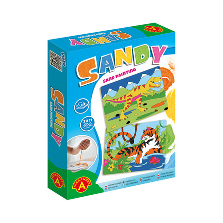 SANDY - Piaskowe Malowanki: Tygrys, T-Rex - Alexander