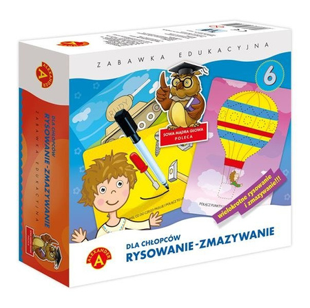 Sowa Mądra Głowa - Dla Chłopców, Pisanie i Zmazywanie (6) - Alexander