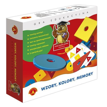 Sowa Mądra Głowa - Wzory, Kolory, Memory (Alexander)