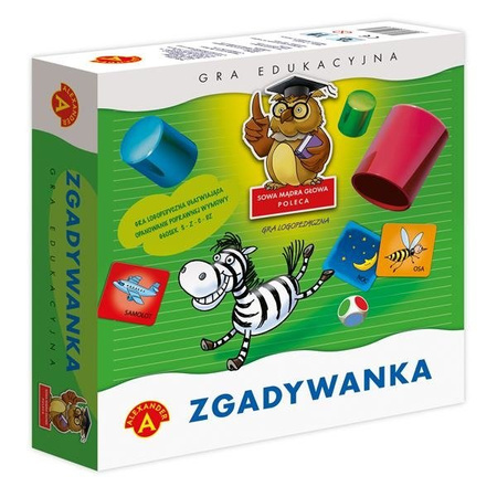 Sowa Mądra Głowa - Zgadywanka, gra edukacyjna Alexander (0372)