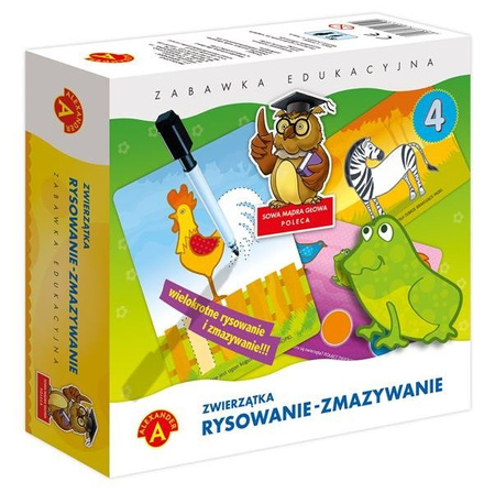 Sowa Mądra Głowa - Zwierzątka: Pisanie Zmazywanie 4 - Alexander