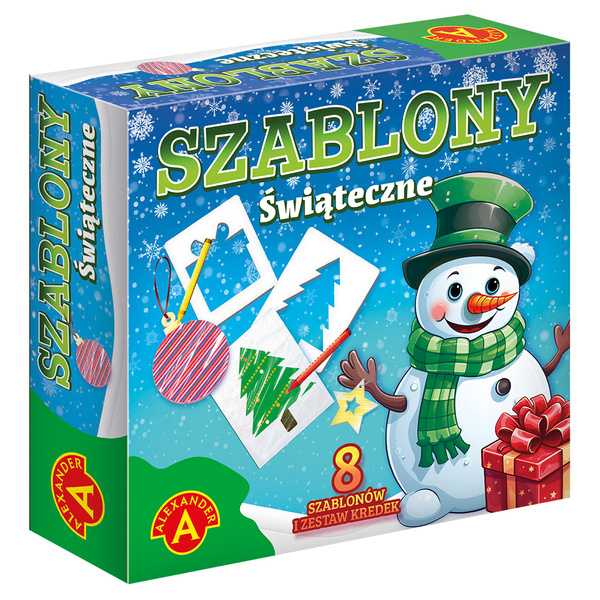 Szablony Świąteczne - Bałwanek - Alexander, zestaw kreatywny do rysowania