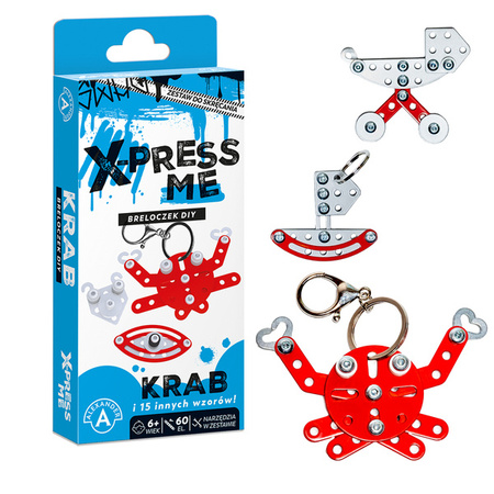 X-Press Me - brelok DIY Krab (60 elementów) - Alexander