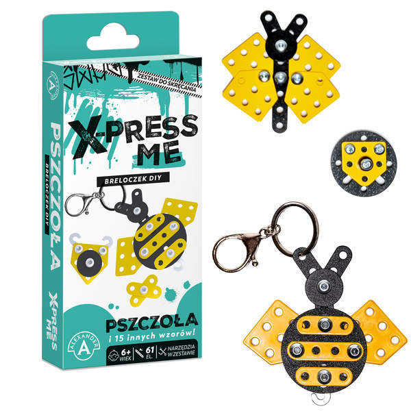 X-Press Me - brelok DIY Pszczoła (61 elementów) - Alexander