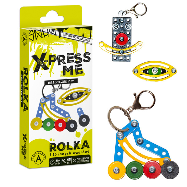 X-Press Me - brelok DIY Rolka (63 elementy) - Alexander