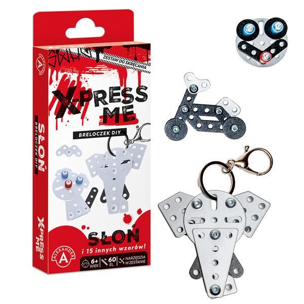 X-Press Me - brelok DIY Słoń, zestaw do składania (Alexander)