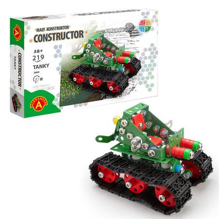 Mały Konstruktor TANKY - zestaw 219 elementów (Alexander)